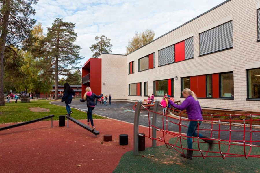 Bilde fra Landskaperiets prosjekt Jong skole i Bærum