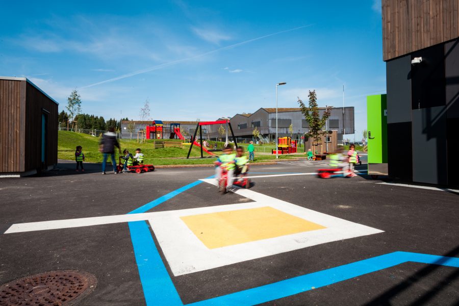 Bilde fra Landskaperiets prosjekt Bråtejordet barnehage på Strømmen